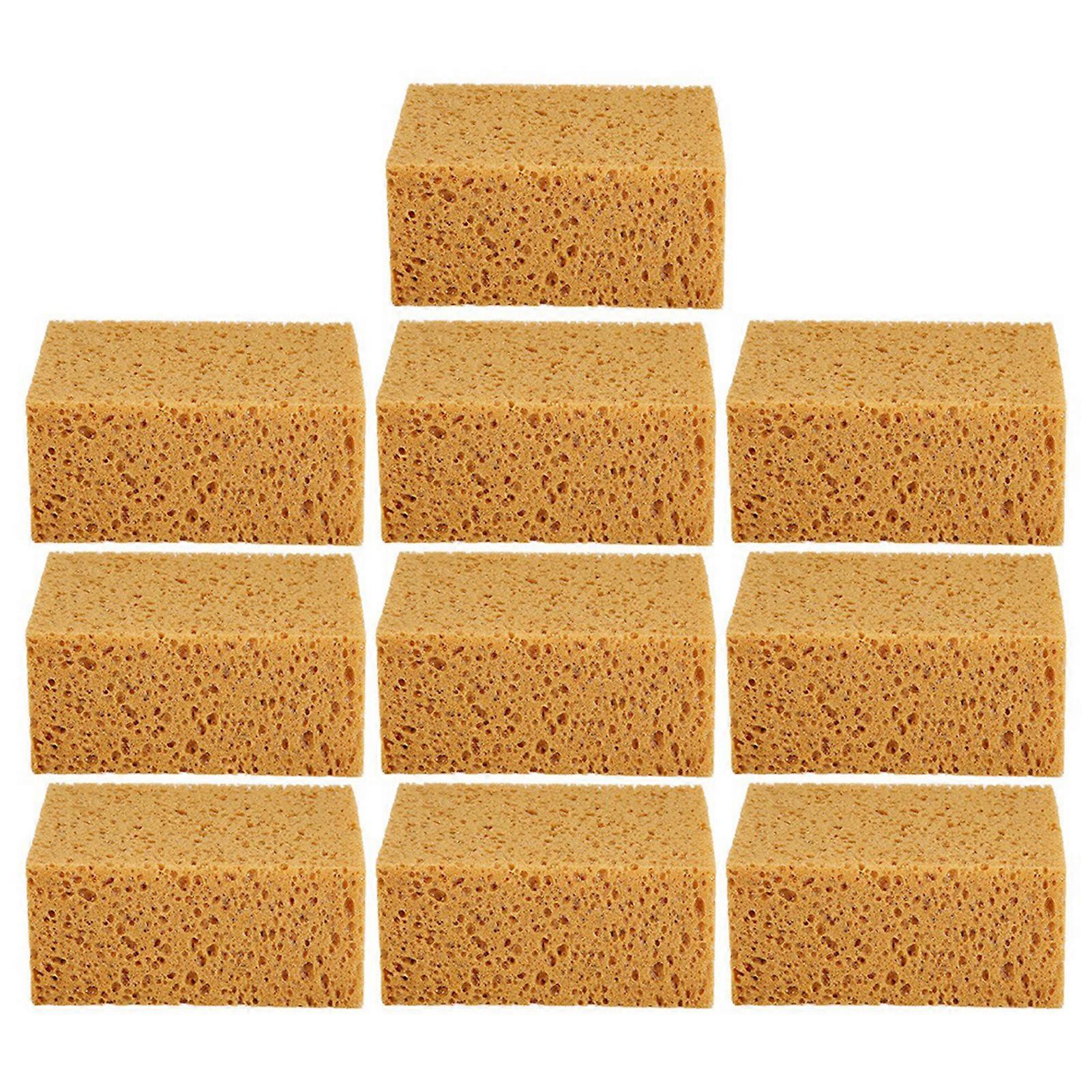 Car washing sponge for auto cleaning, square nonslip handheld (10pcs)
