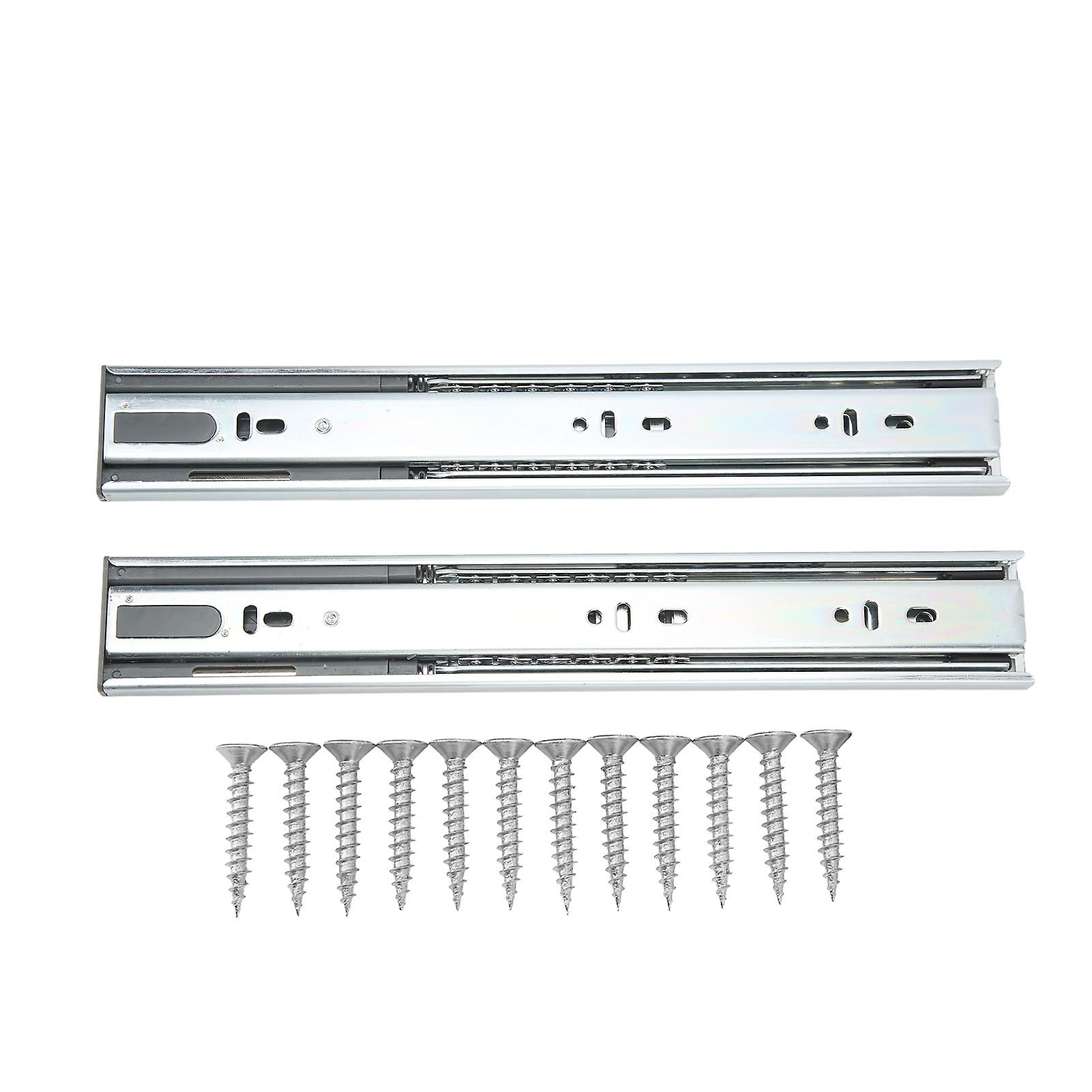 Side Mount Ball Bearing Sliding,2 Pcs Drawer Slides Cabinet Telescoping Rails Tool Drawer Slides Masterfully Created