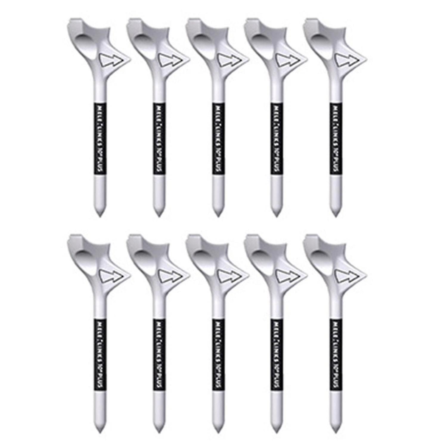 10pcs Golf Tees Wear Resistant Portable Oblique Insertion Decrease Friction Professional Inc-hao