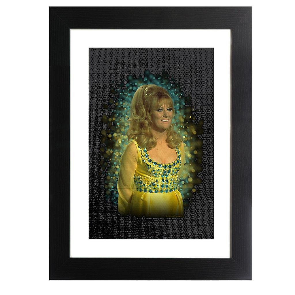 TV Times Dusty Springfield Flare Glow Effect Framed Print