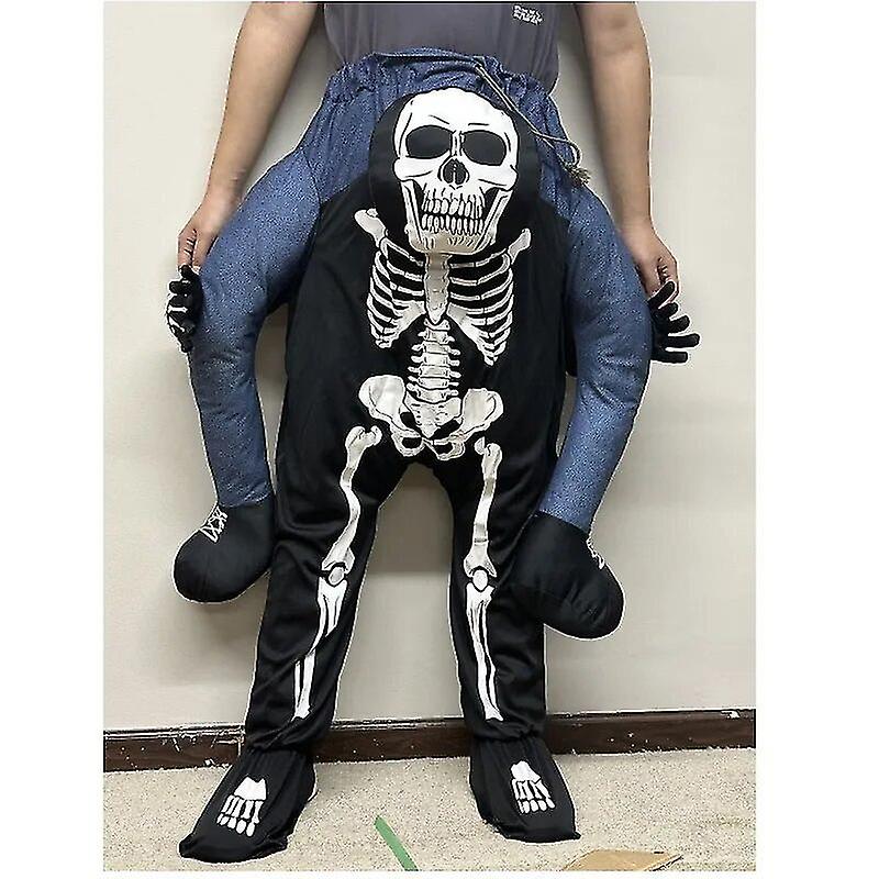 ユニセックスハロウィンパーティーコスプレコスチュームセット女性男性バック面白い動物のパンツ派手なドレスアップオクトーバーフェストジャンプスーツロンパース-dwdz