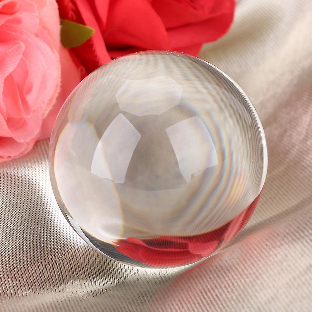 1PC 50MM Artificial Quartz Crystal Ball Transparent Sphere