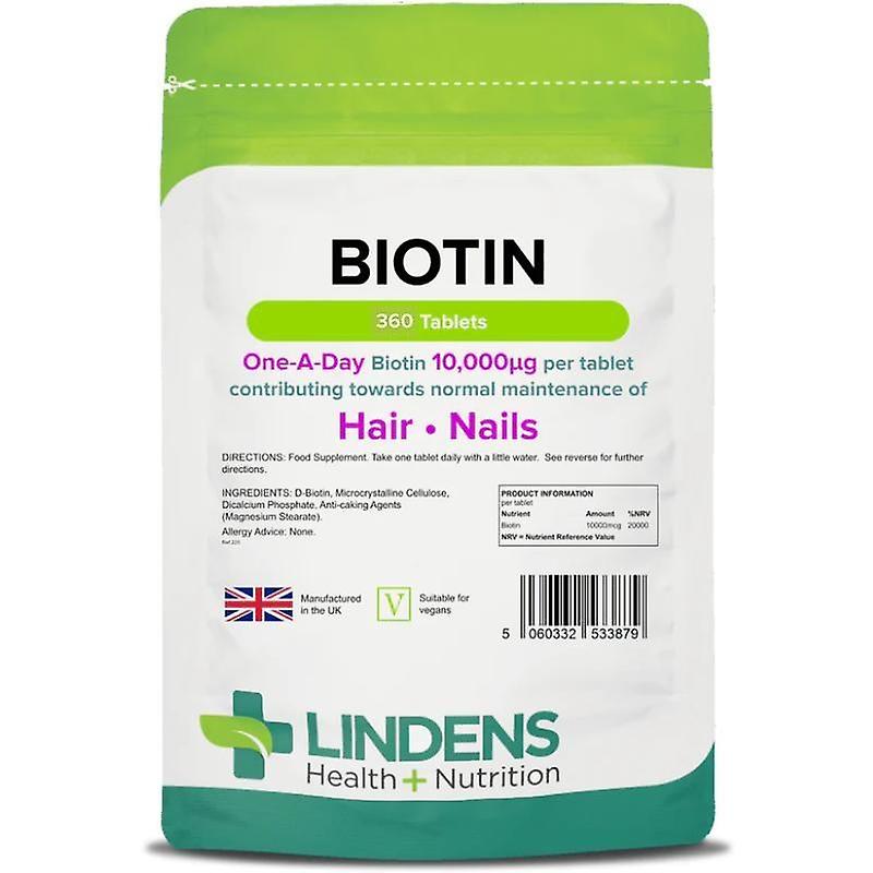 Lindens Biotin 10mg Tablets 360 (3886)