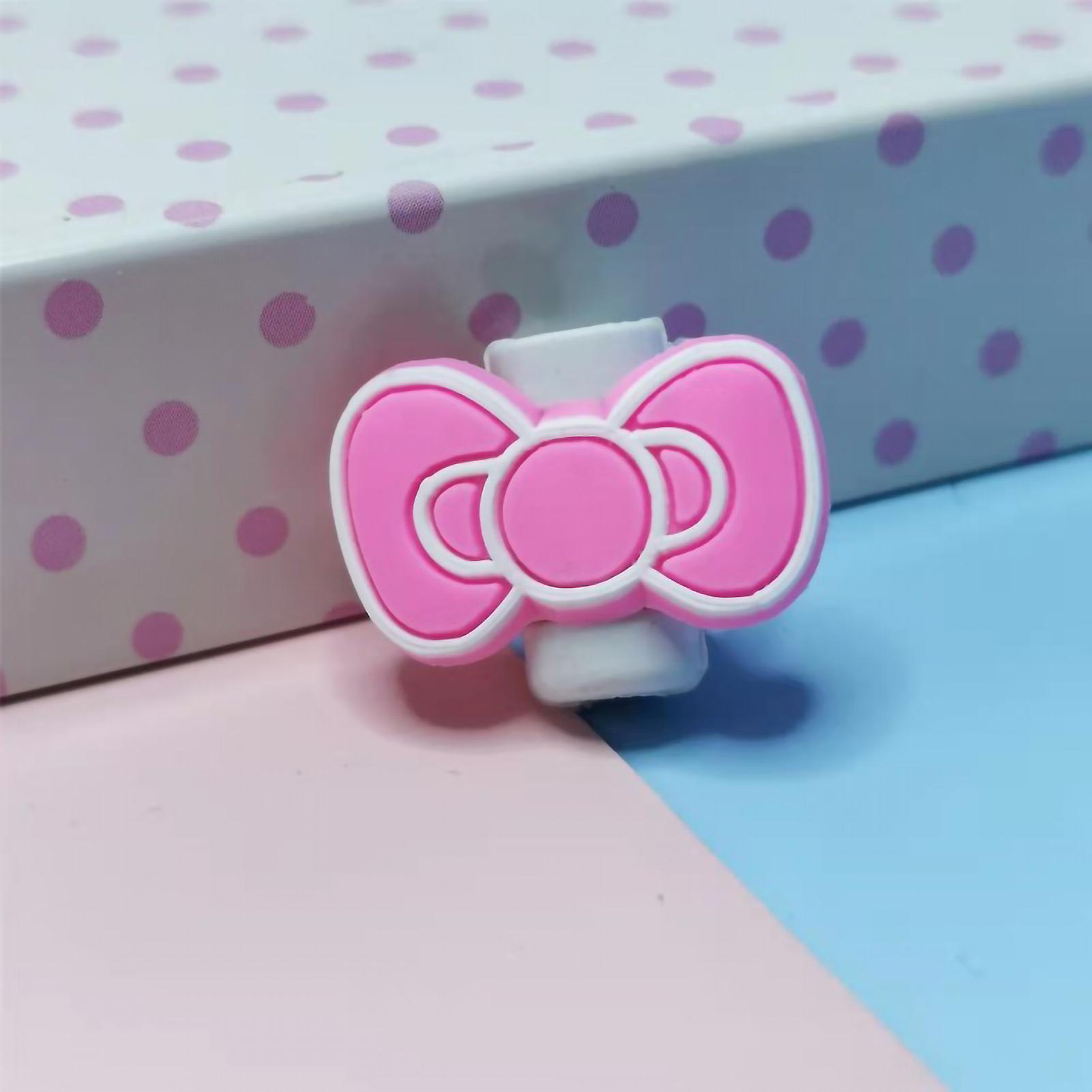 Bow Cartoon Cable Protector - Durable PVC, Snap-Proof, Perfect for Daily Use