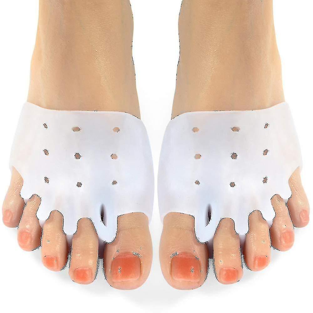 3color Gel Metatarsal Pads 6pcs, Ball Of Foot Cushions With Breathable Honeycomb Toe Separator Mortons Neuroma Callus Metatarsal