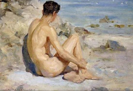 Boy On a Beach Poster