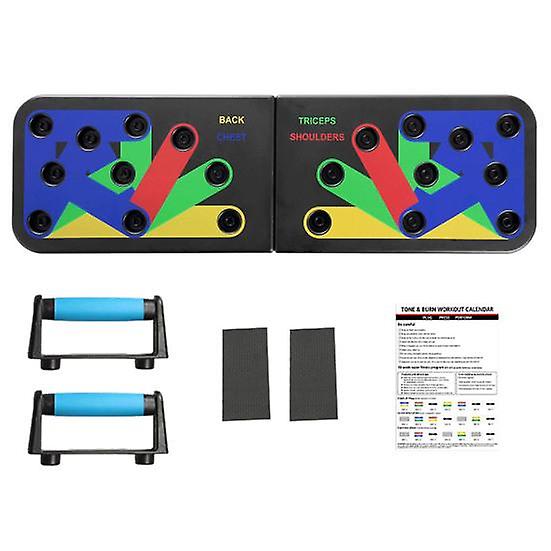 Push-Up Board with Non-slip Handles Strong Load-bearing Detachable Push-Up Bar Abdominal Muscle Training Equipment
