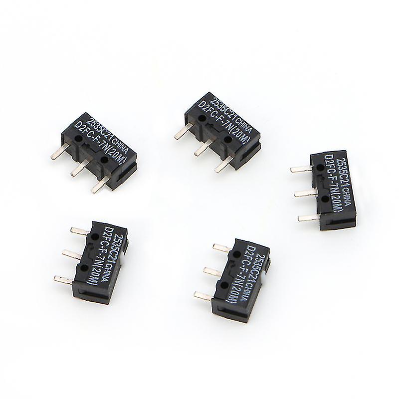 5pcs 20m Micro Switch D2fc-f-7n For Mouse Replacement Substitute Tested