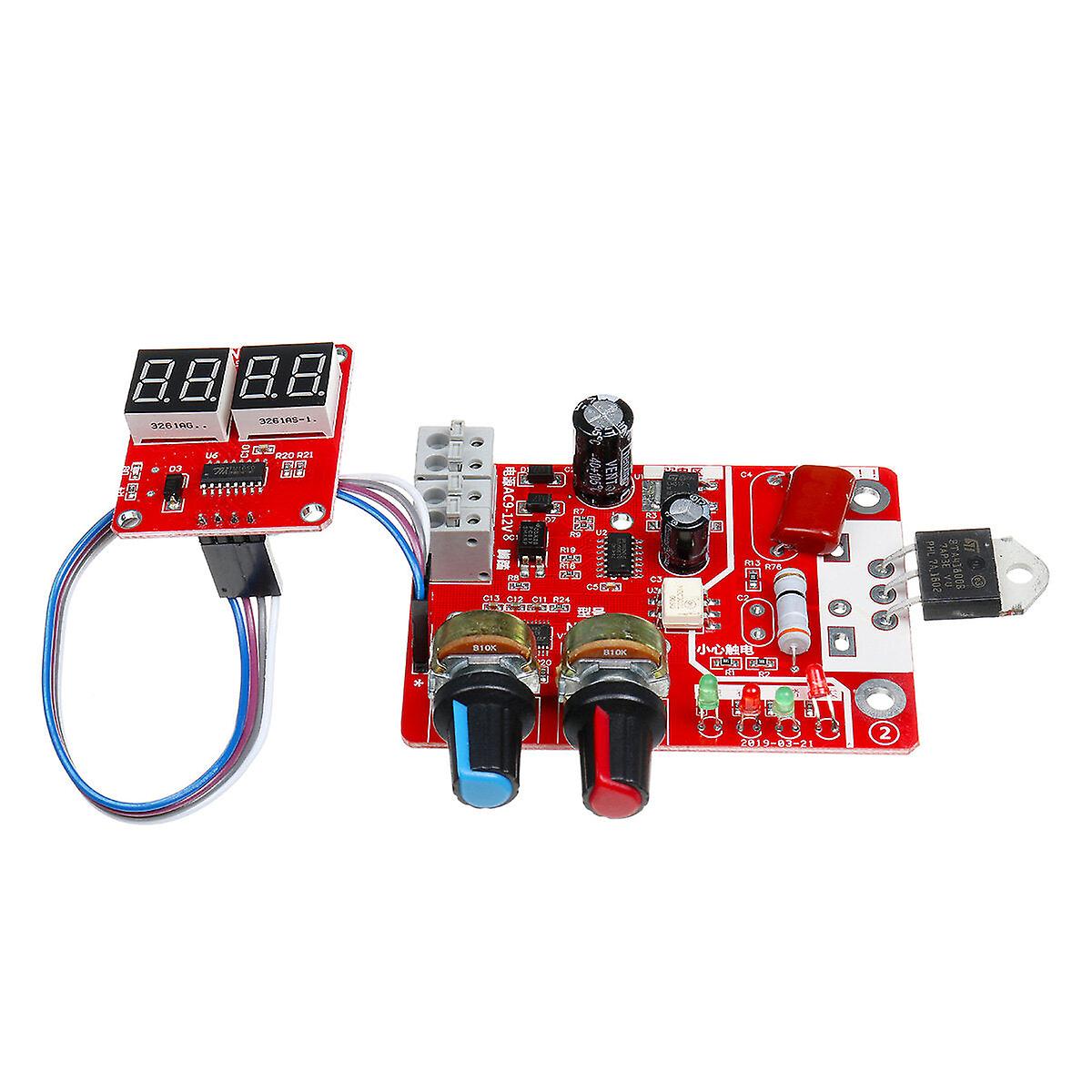 40A/100a Digital Display Spot Welding Module Time And Current Controller Panel Timing Ammeter Spot Welders Control Board