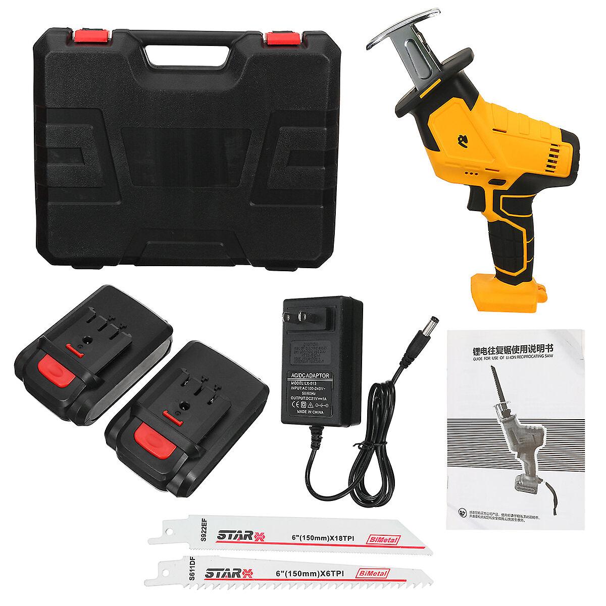 88Vf Cordless Electric Reciprocating Saw Sabre Saw Jigsaw Cutting Cutter With Battery