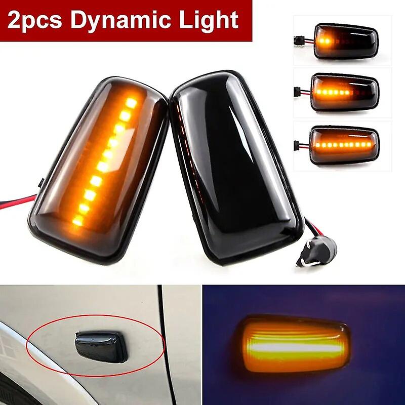 2x Smoke Dynamic Flowing Led Side Marker Signal Light No Error For Peugeot 106 Ii 306 406 806 For Citroen Berlingo Citroen Jumpy