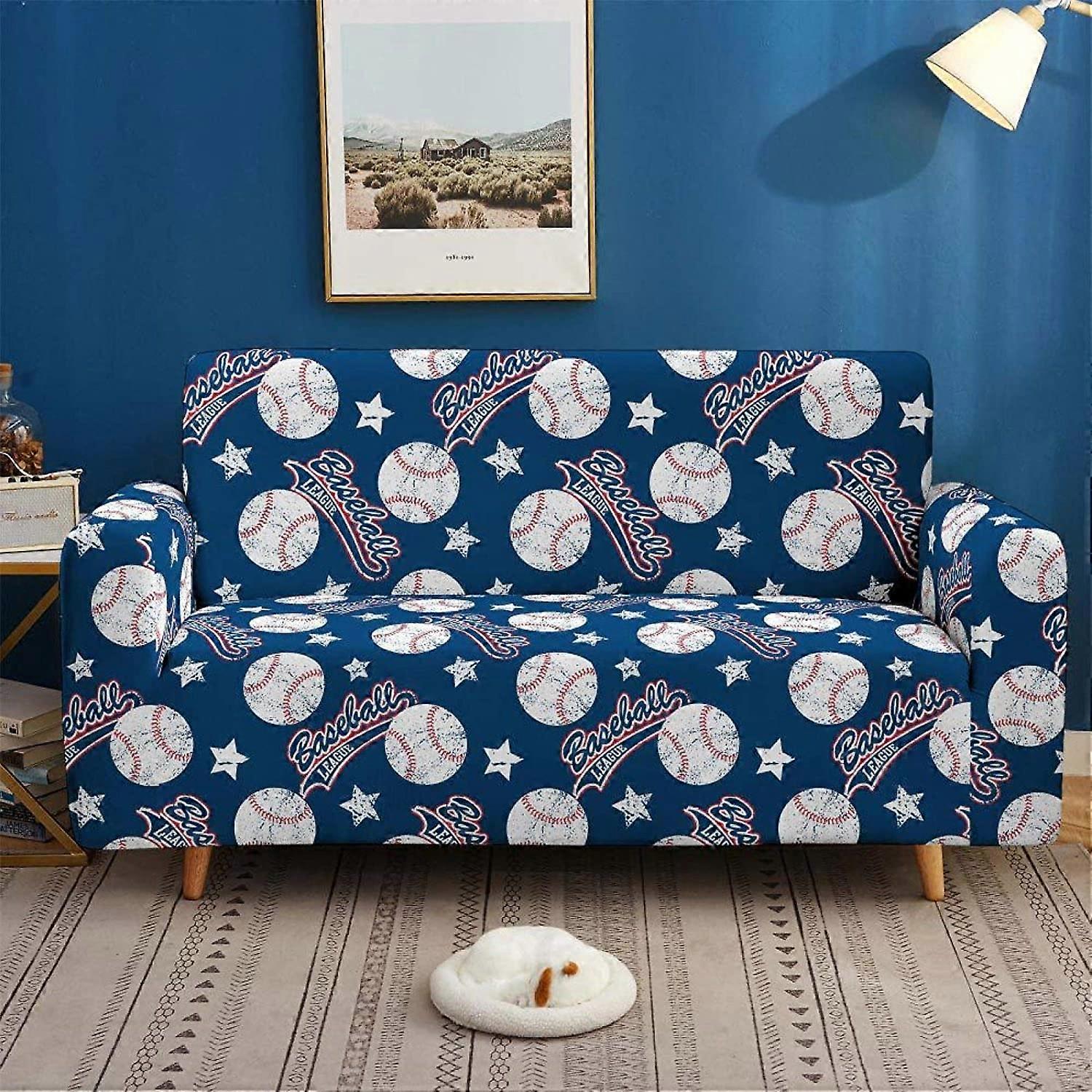 Colorful Pattern Sofa Cover Super Strong Elastic Dustproof Sofa Cover 2 Seater
