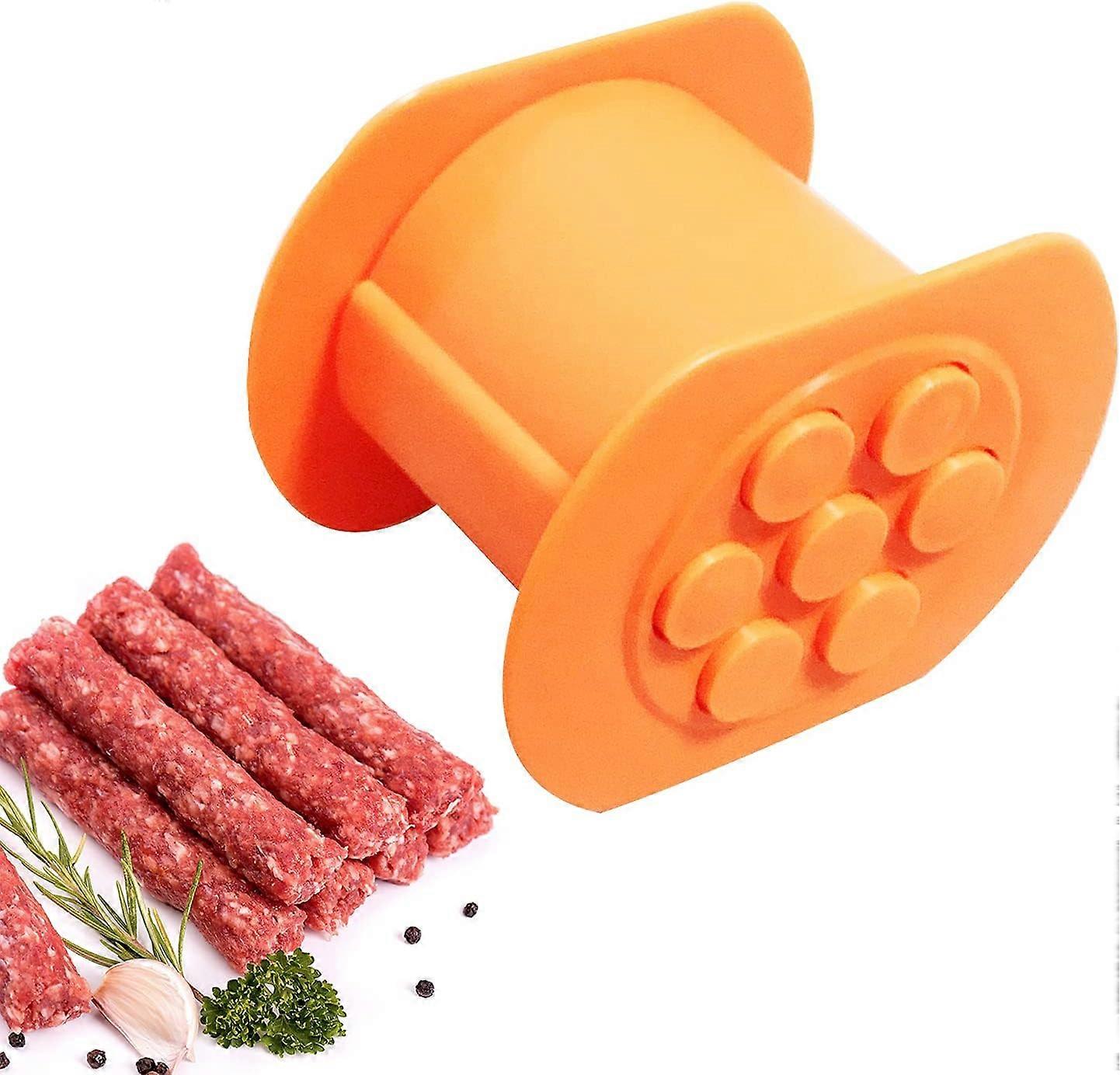 Hot Dog Press, Hot Dog Maker with 7 Holes, Make Hot Dogs Quickly and Evenly