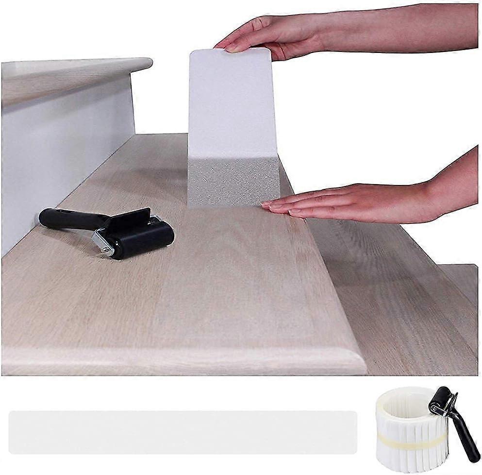 15-Pack Anti-Slip Stair Treads 4*24", Self-Adhesive Scotch Tape