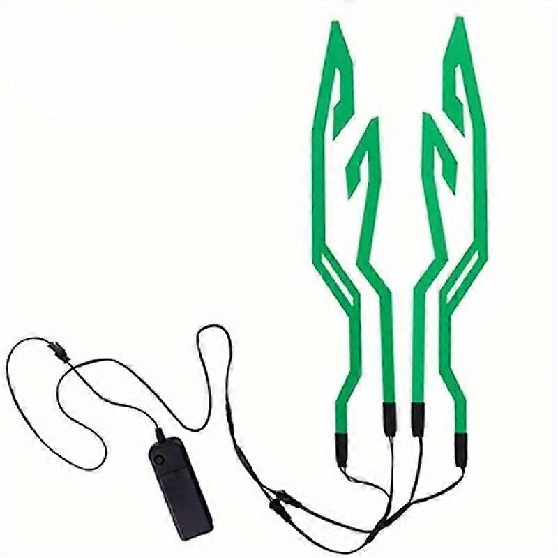 Motorcycle Helmet LED Light Strip, Waterproof EL Cold Sticker, 4-Mode Flashing Safety Night Riding Signal Kit(Battery Not Included)