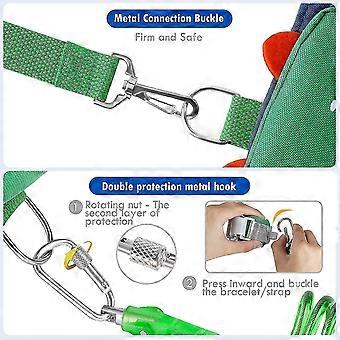 Guinzaglio Da Polso Anti-smarrimento Per Bambini, 1,5 Metri, Arancione, Con Bracciale Morbido E Cavo In Acciaio Rivestito