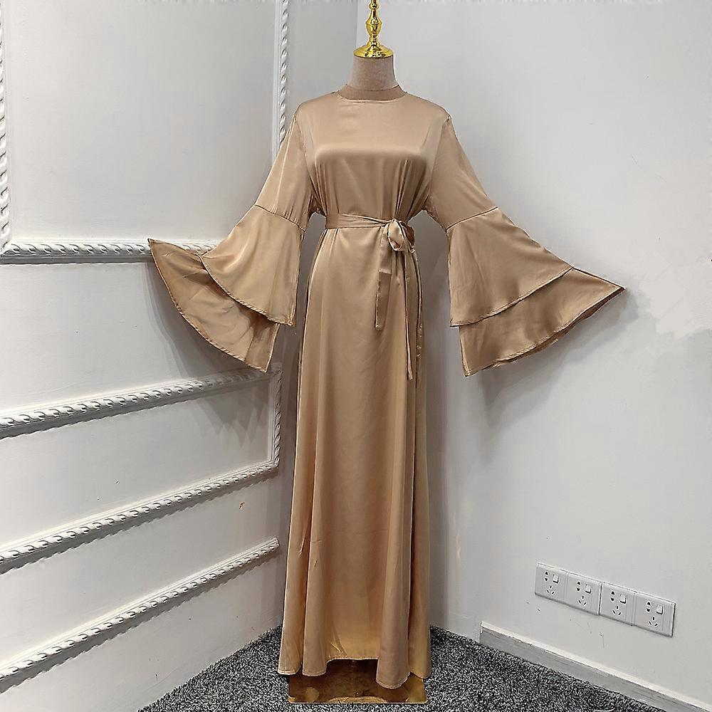 Ramadan Eid Satin Hijab Dress Dubai Abaya Turkey Summer Flare Sleeve Muslim Fashion Maxi Dresses for Women Islam Clothing kaftan | Fruugo NO Ramadan Eid Satin Hijab Dress Dubai Abaya Turkey Summer Flare Sleeve Muslim Fashion Maxi Dresses for Women Islam Clothing kaftan | Fruugo NO