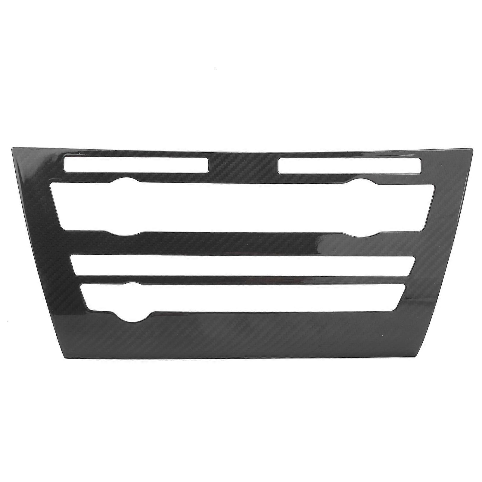 Center Control Volume Adjustment Knob Trim Frame Carbon Fiber Decor Fit For X5 F15 X6 F16 2014-2018