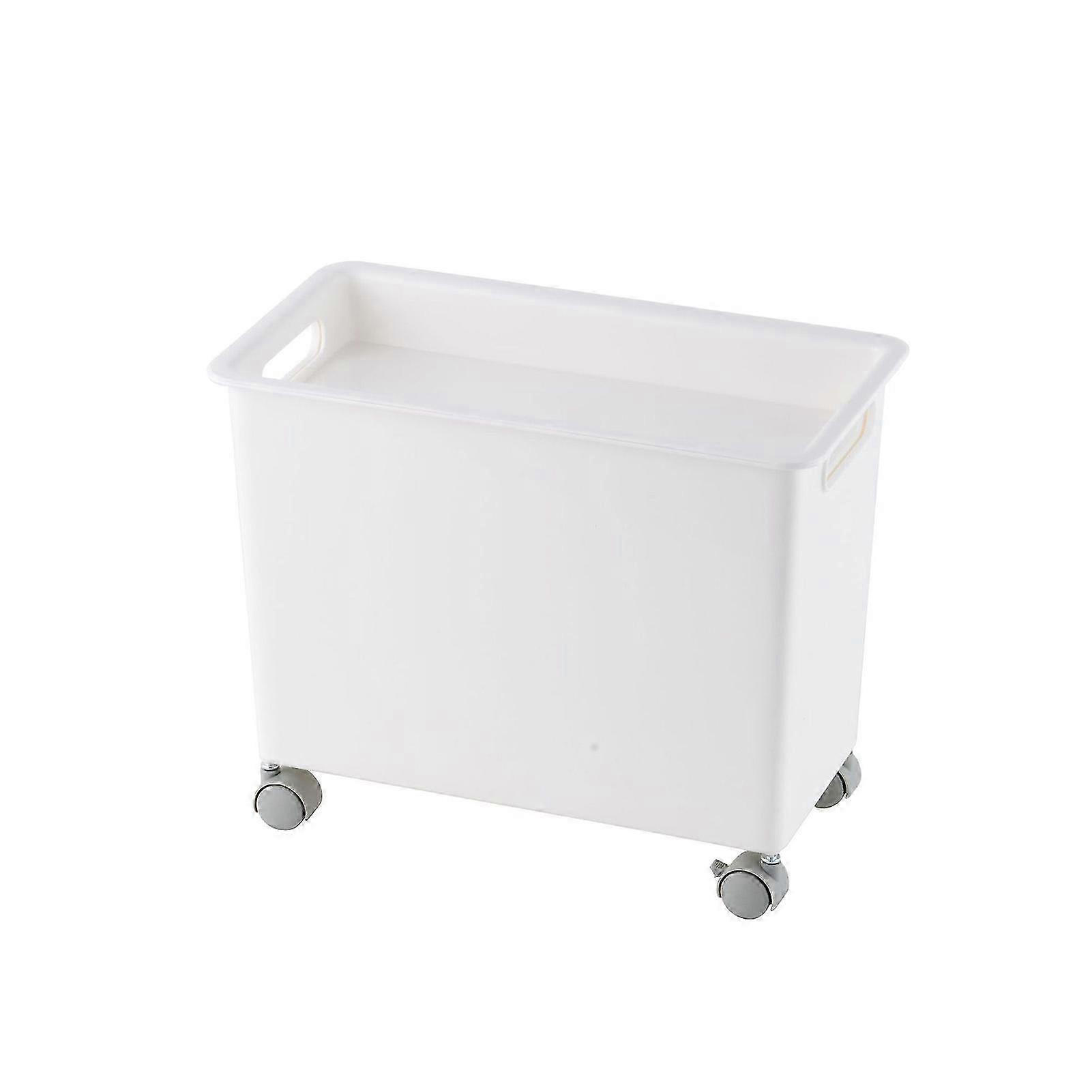 Storage Bin With Wheels Simple Style Smooth Box For Kitchen Pantry Cupboard