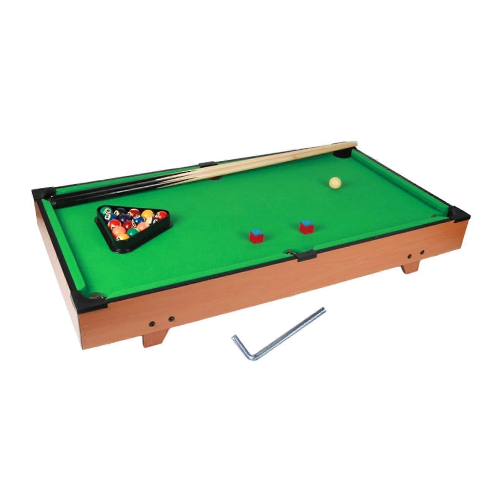 Kids Pool Table Set with Chalks Tabletop Pool Table for Children Family Kids
