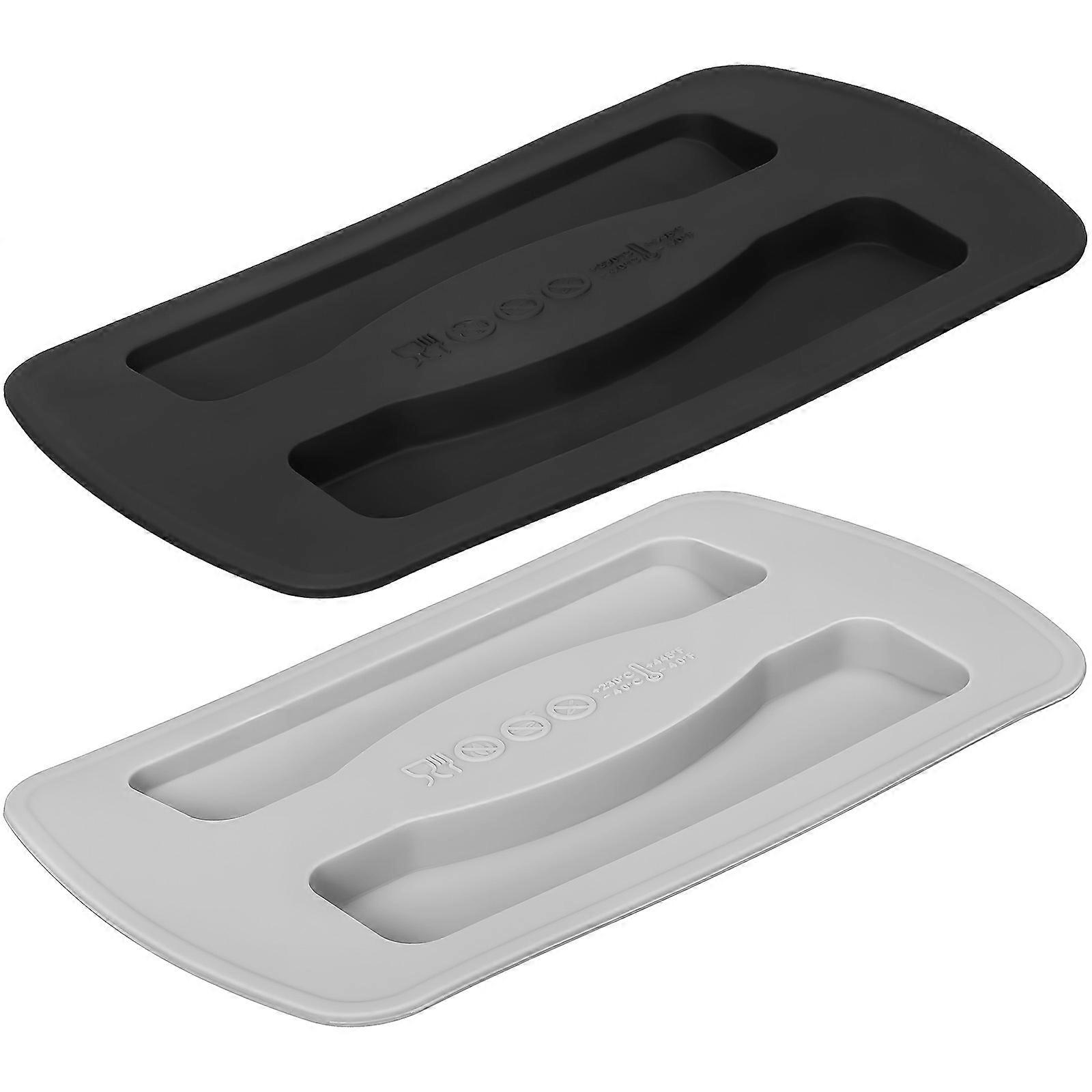 2pcs Toaster Covers Silicone Dust Covers Protective Bread Maker Upper Covers Toaster Oven Protectors