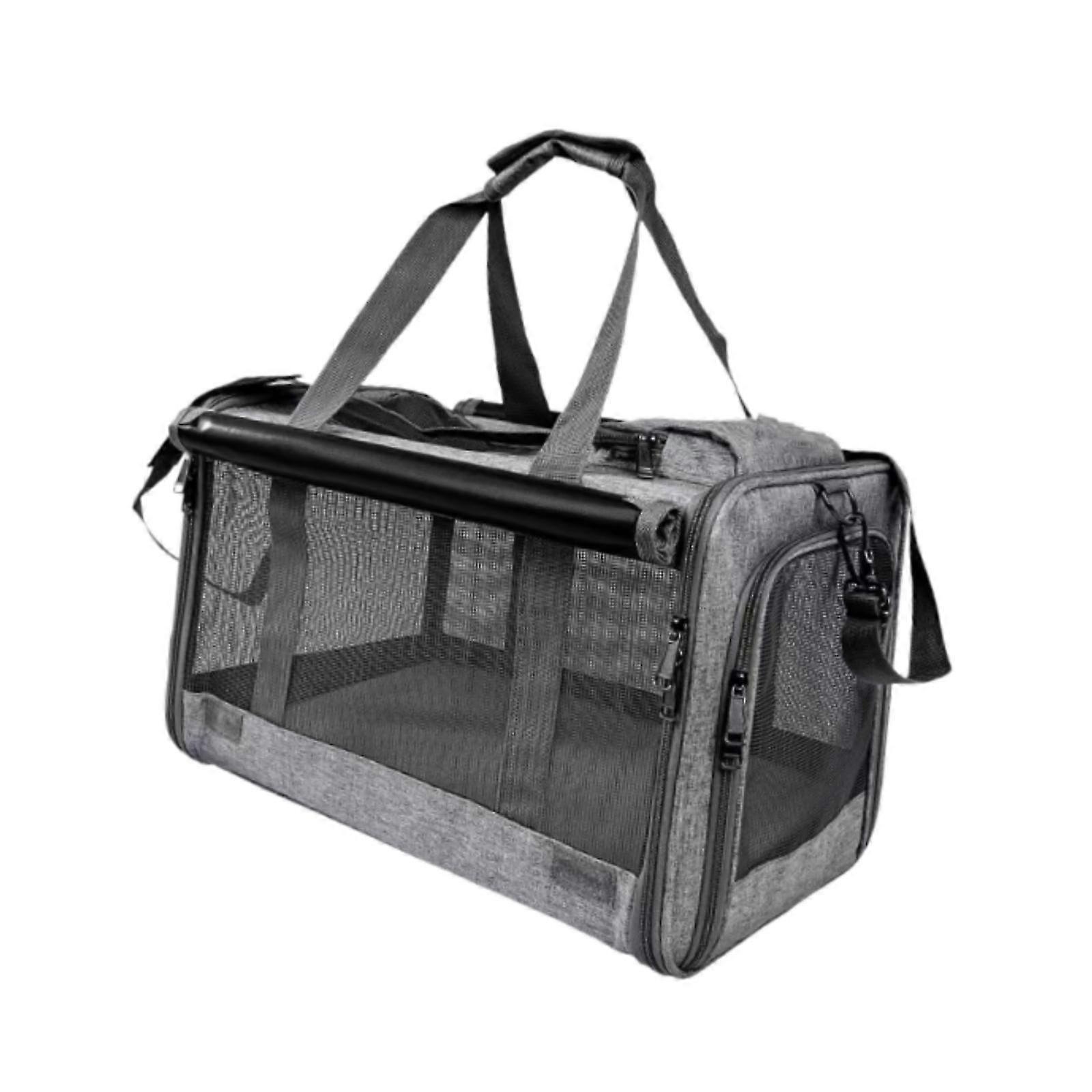 Taşınabilir Kedi Taşıyıcı Küçük Köpekler Açık Taşıyıcı Tavşan Küçük Hayvan gri için