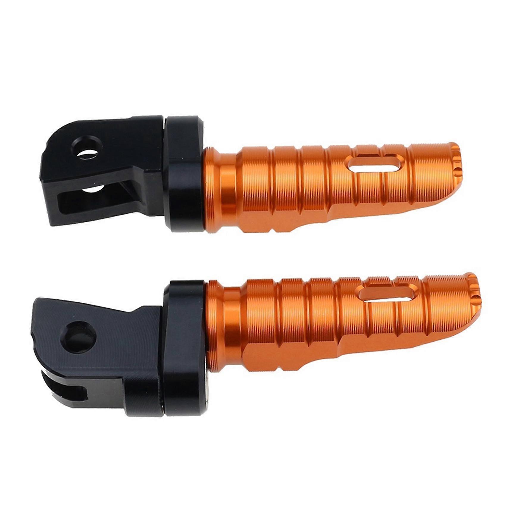 Motorcycle Front Footpegs for 200 250 300 690 790 790R 890 890R Front Foot Pegs(Orange)