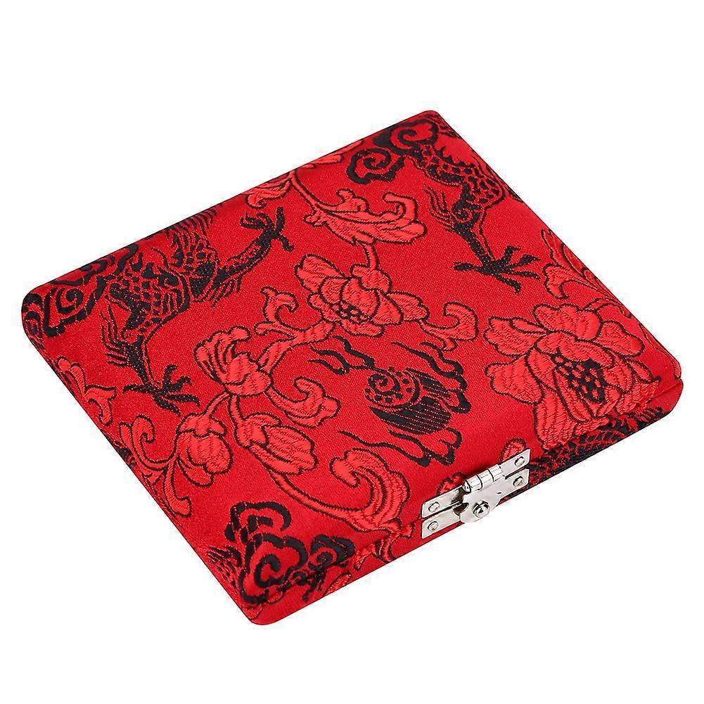 خشبي الحرير القماش غطاء ريد حالة حامل تخزين مربع ل 6 قطع المزمار القصب الأحمر