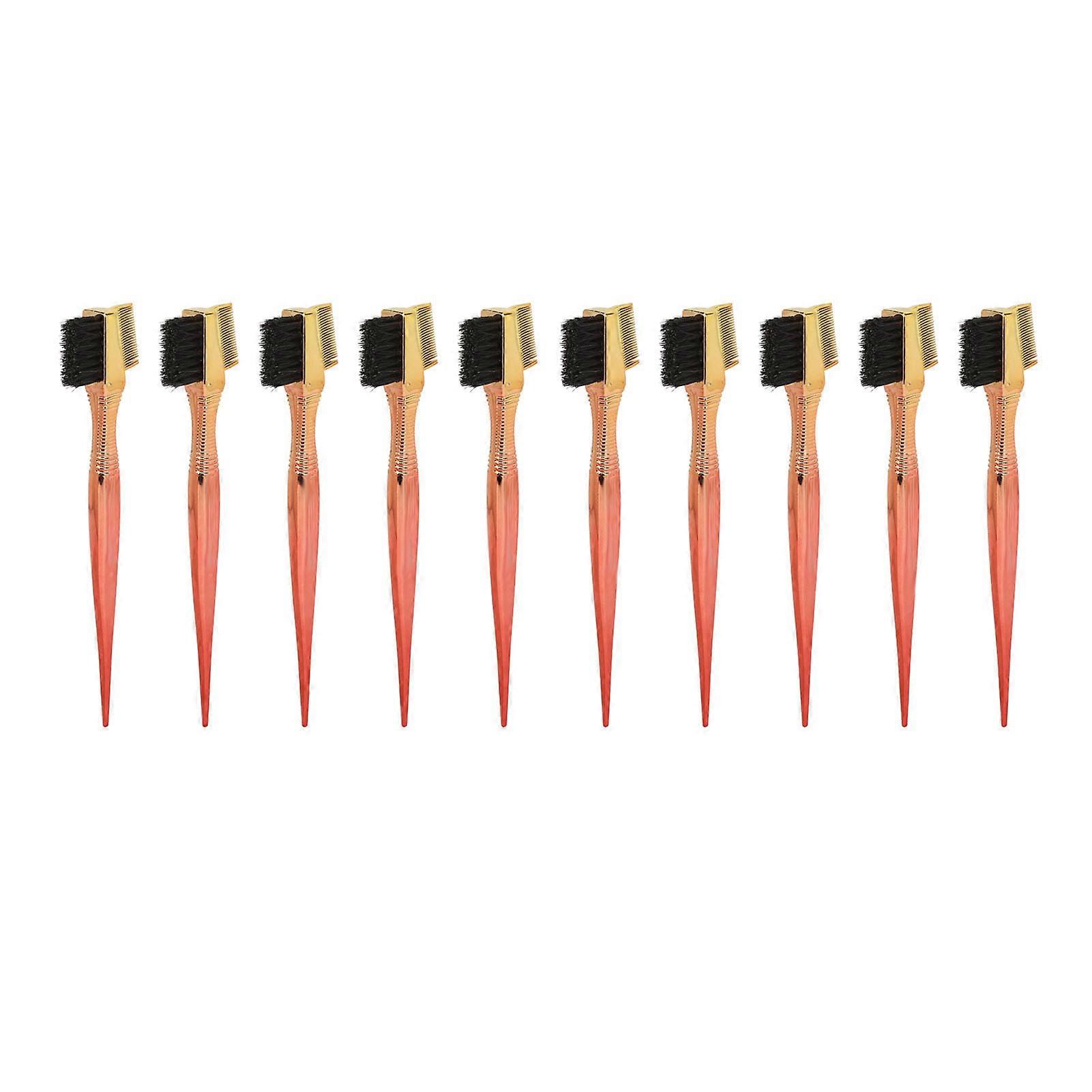 Hair Dye Color Brush Set with Ergonomic Handle - 10 Sturdy Tint Applicators for Salon Use