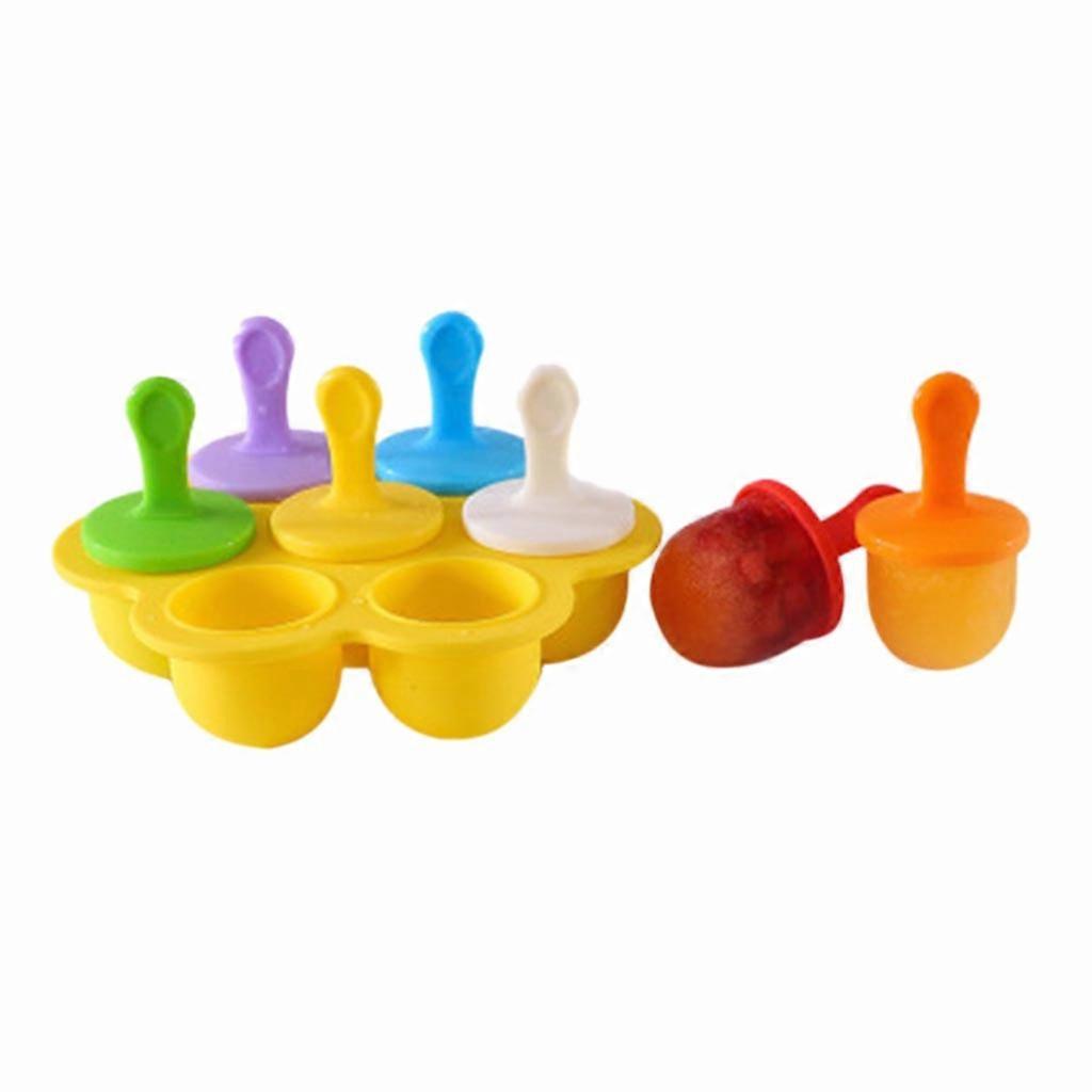Christmas 7-hole Popsicle With Lid Colorful Diy Ice Cream Ice Tray
