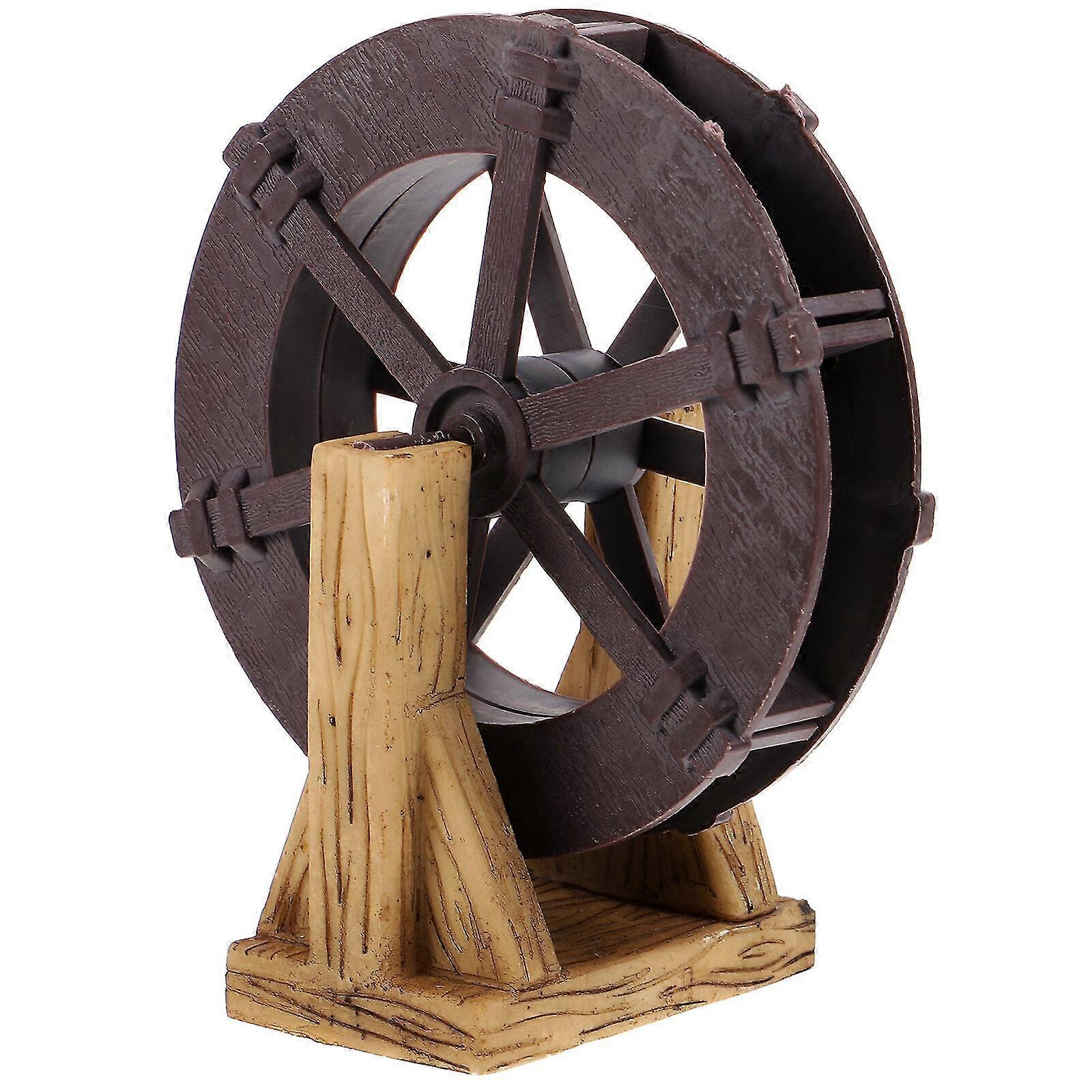 Diy Waterfall Fountain Wheel With Bracket Water Fountain Scene Layout Ornament