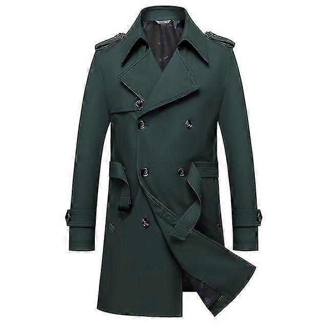 Solid Classic Ανδρική Καμπαρντίνα Plus Size Windbreak Υψηλής ποιότητας Business Casual Wind Coat Ανδρικά Ρούχα M-8XL Bf7987