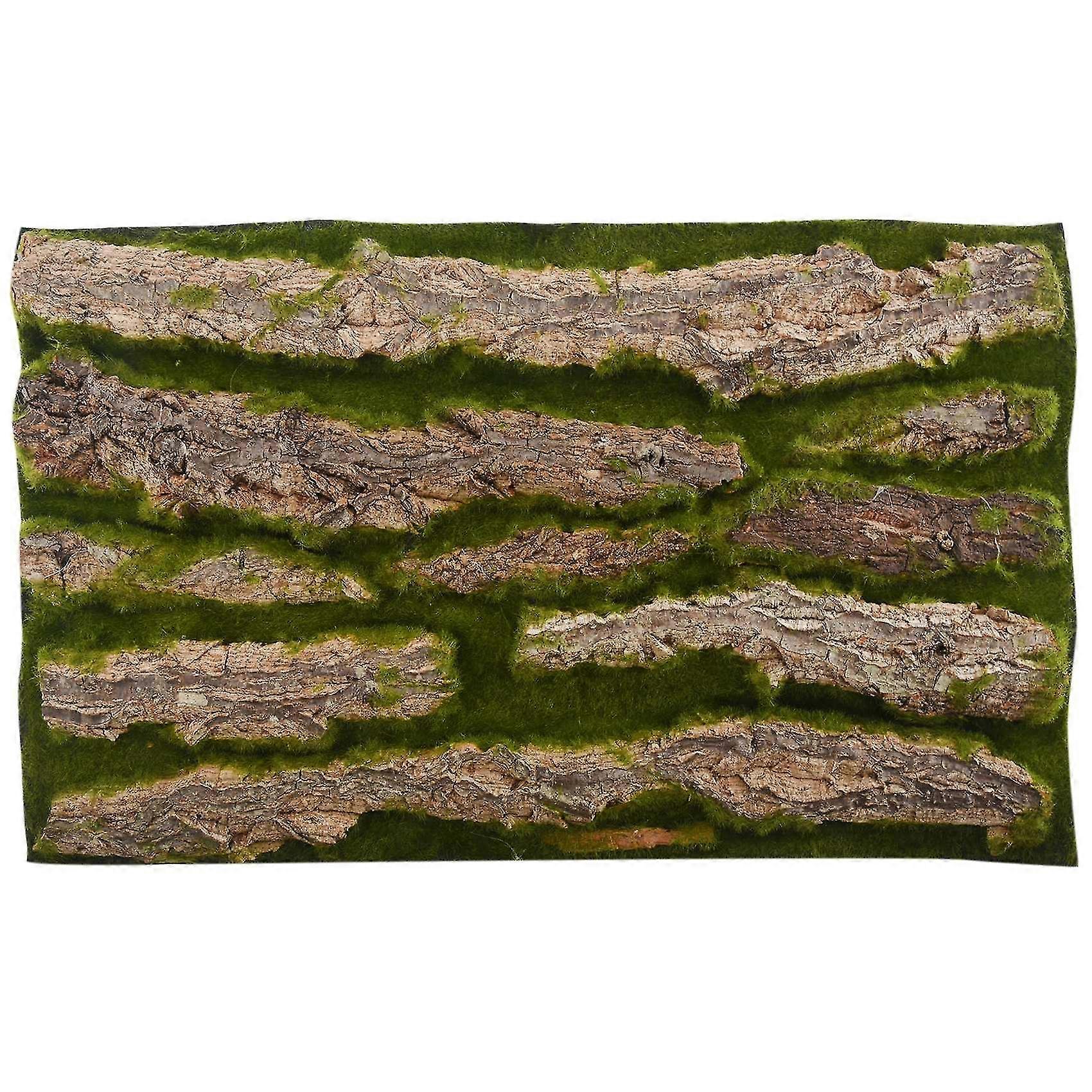 Artificial Bark Decoration Real Dried Pine Tree Bark With Artificial Moss For Diy Festival Home Par