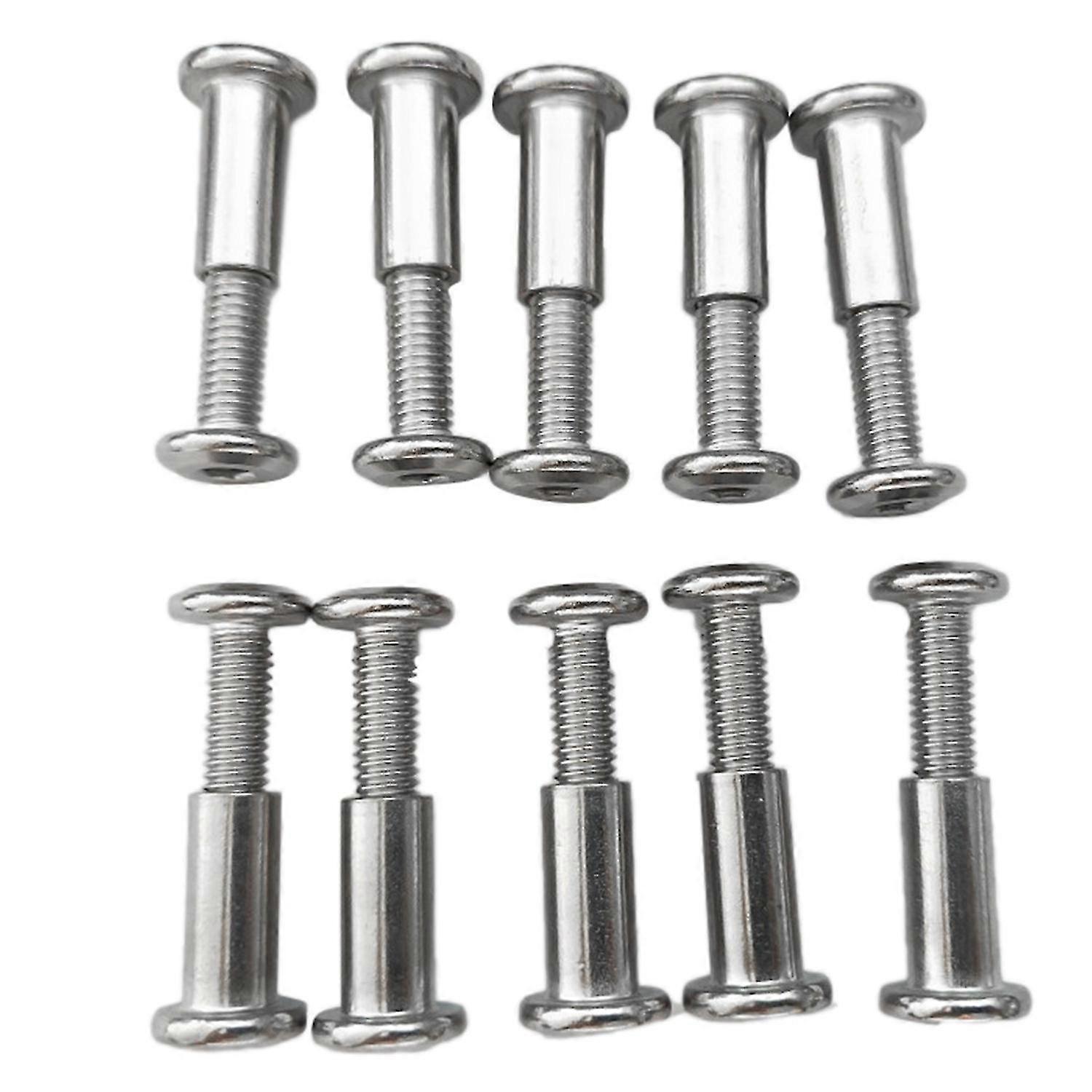 20个螺丝柱适用于5/16英寸（8mm）孔径男性M6X20mm女性M6X18mm皮带扣绑定螺栓皮革紧固件