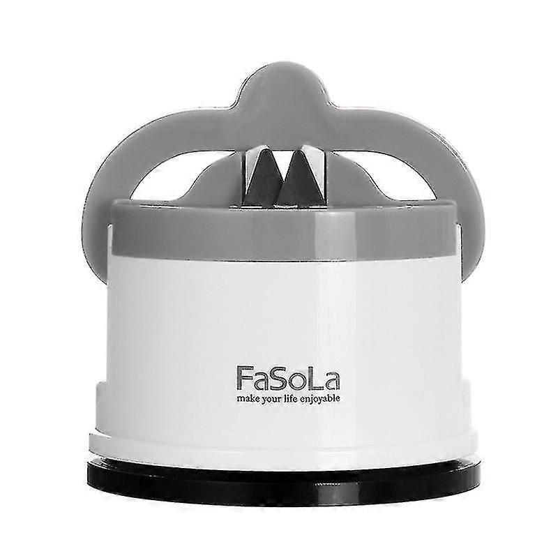 fasola kitchen sharpener sharpening tool with suction pad,white
