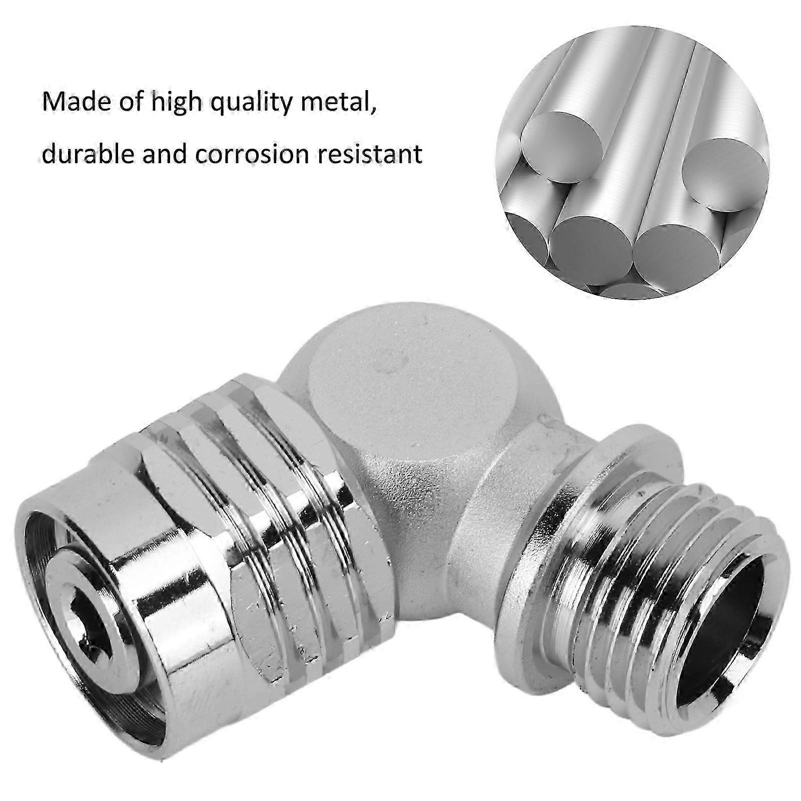 Two Specifications Diving Adapter, Chrome-plated Brass, Diving Hose Adapter Diving Tool Accessories with 360 Degrees Rotate for Hose and 2nd Stage Scu