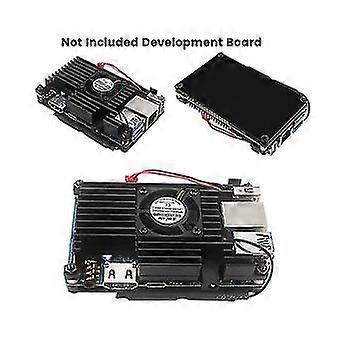 For Orange Pi 4 Aluminum Case With Cooling Fan Development Board Protection Cooling Shell Passive C