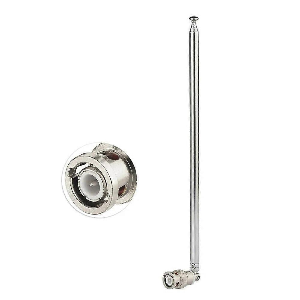 Telescopic BNC Male For Bingfu Radio Scanner Antenna 25MHz - 1200MHz 7 Sections 50 Ohm For CB Radio Audio Receiver