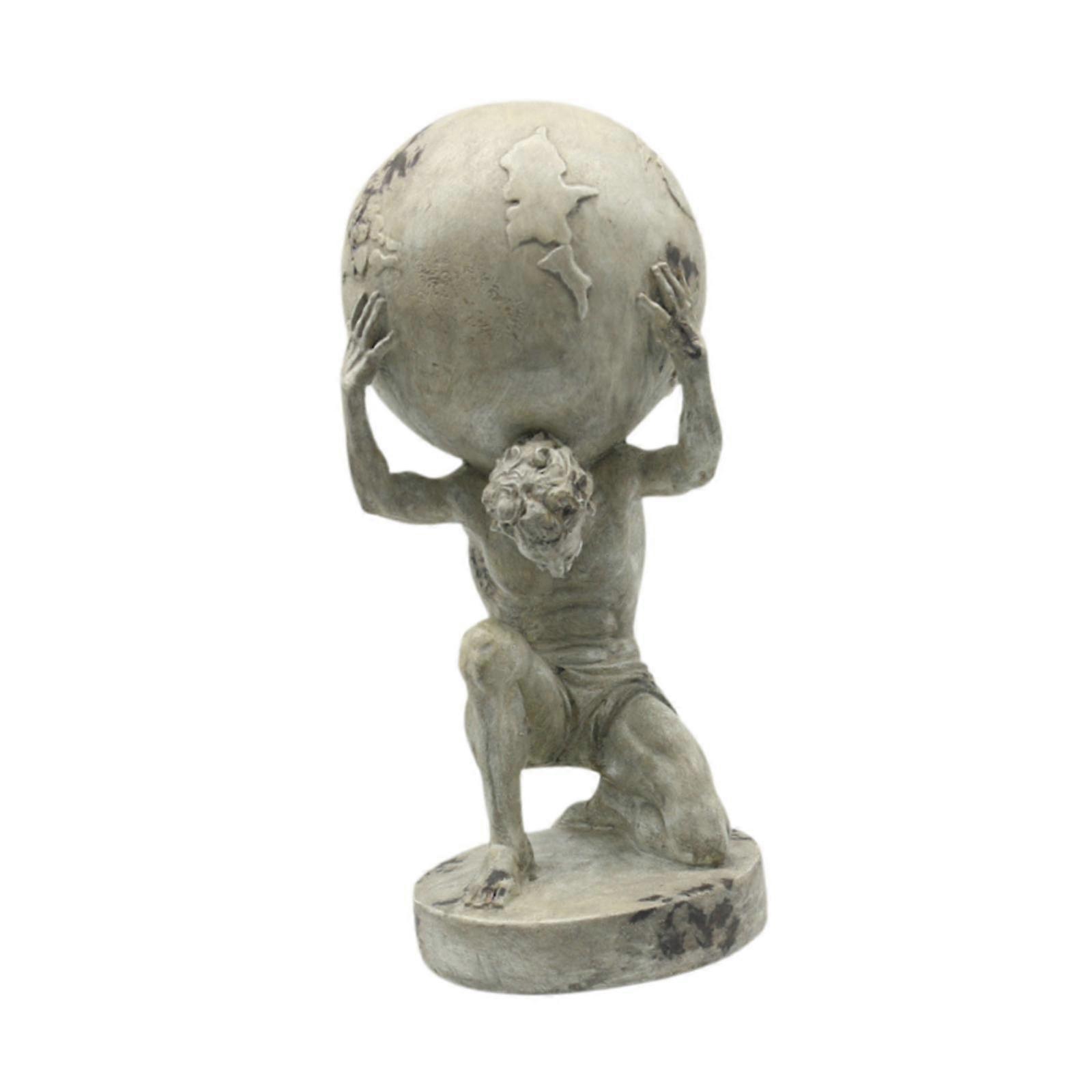 Carrying The World Statue Greek God Feng Shui Titan Statue