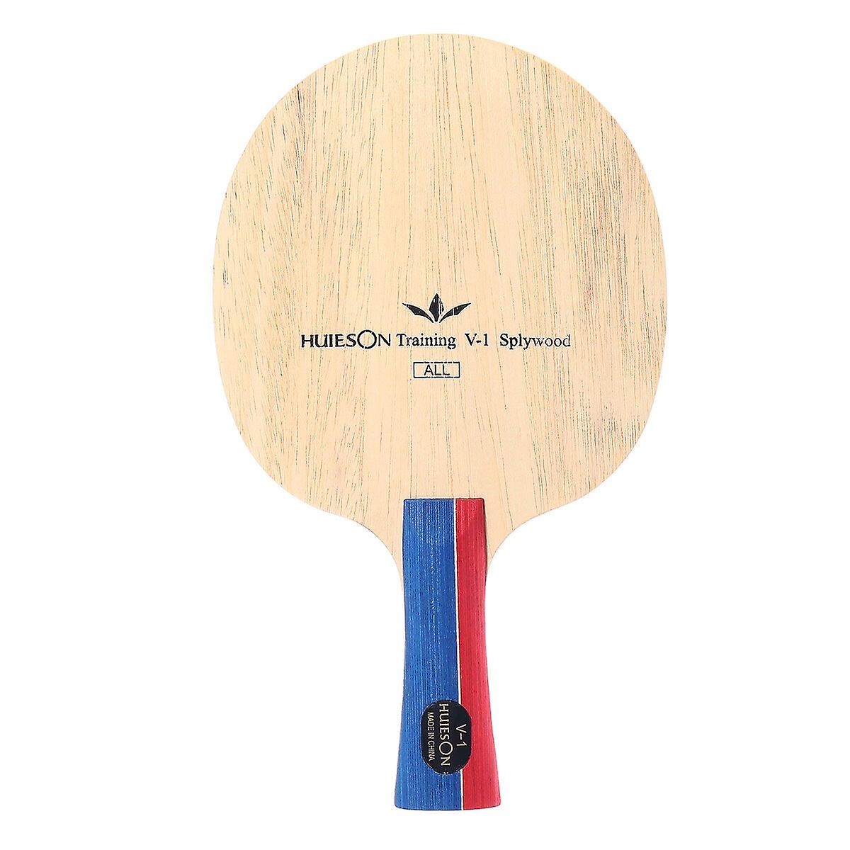 1 Pcs Fl/cs Table Tennis Racket 5-layer Pure Wood Training Table Tennis Floor Horizontal Racket Direct Racket