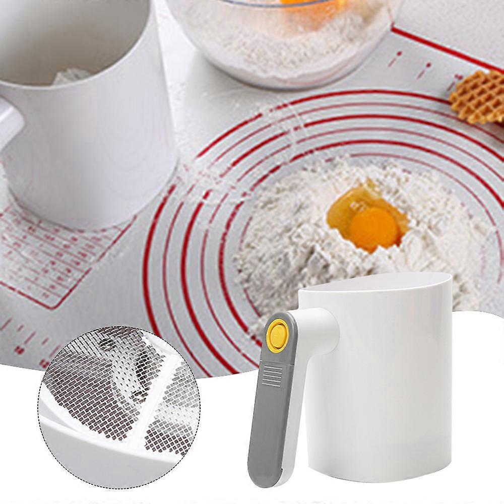 Handheld Electric Flours Sieve for Icing Sugars Battery Powered Mesh Sieve Tool for Powdered Sugars