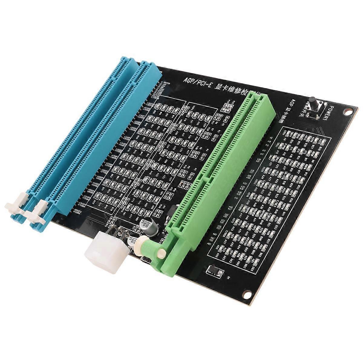 AGP PCI-E X16 Dual-Purpose Socket Tester Bild anzeigen Video Card Checker Tester Grafikkarten-Diagnosetool