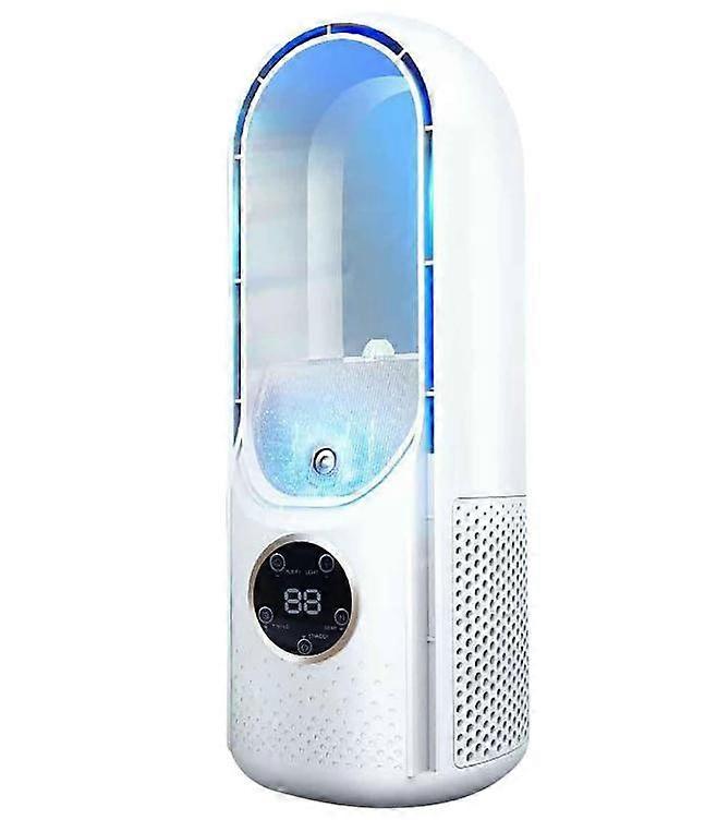 المحمولة Leafless الكهربائية مروحة تبريد الهواء 6 سرعات صامت الموقت مكيف الهواء مروحة التبريد المرطب مراوح تكييف سطح المكتب