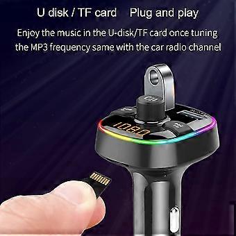 Car Bluetooth FM Transmitter With USB Charger - MP3 Player Adapter For Cigarette Lighter