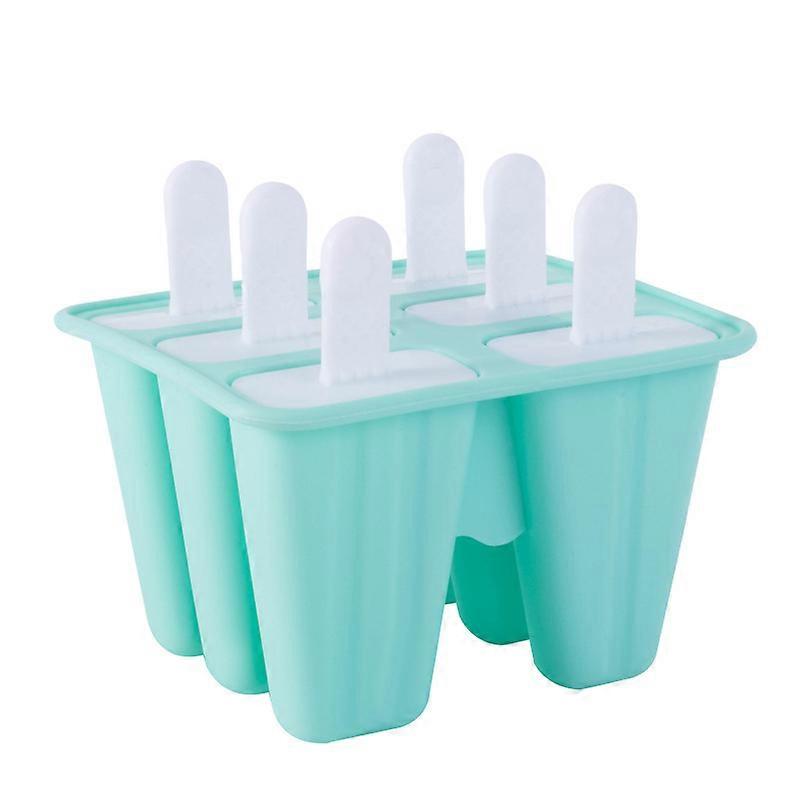 6 Grid Silicone Popsicle Molds Tray Ice Pop Ice Cube Model Diy