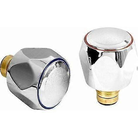 Warmer System Standard Hot And Cold Replacement Tap 2cm Chrome Head Red And Blue