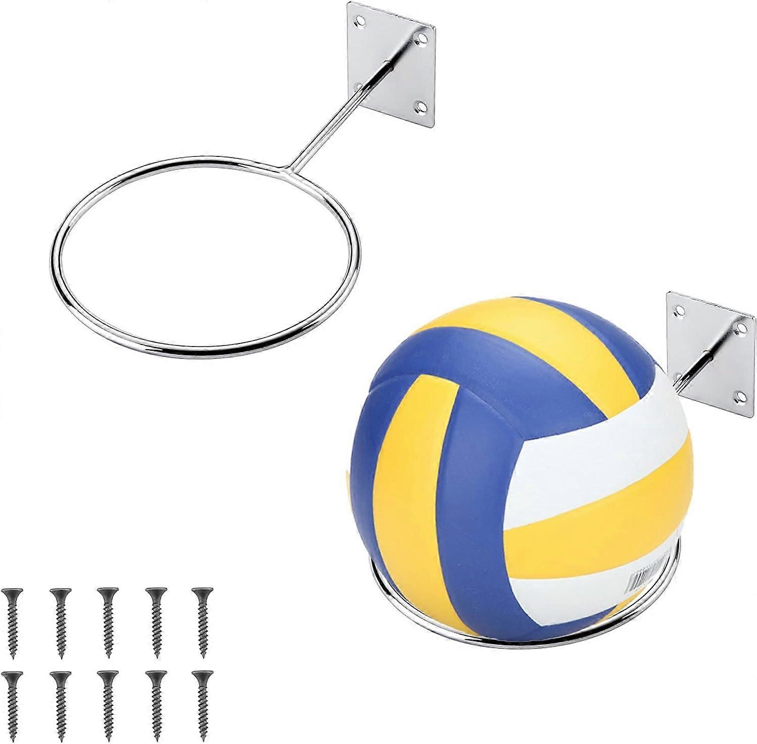 Wall Mounted Storage Ball Holder 2Pcs Universal Soccer Ball Holde