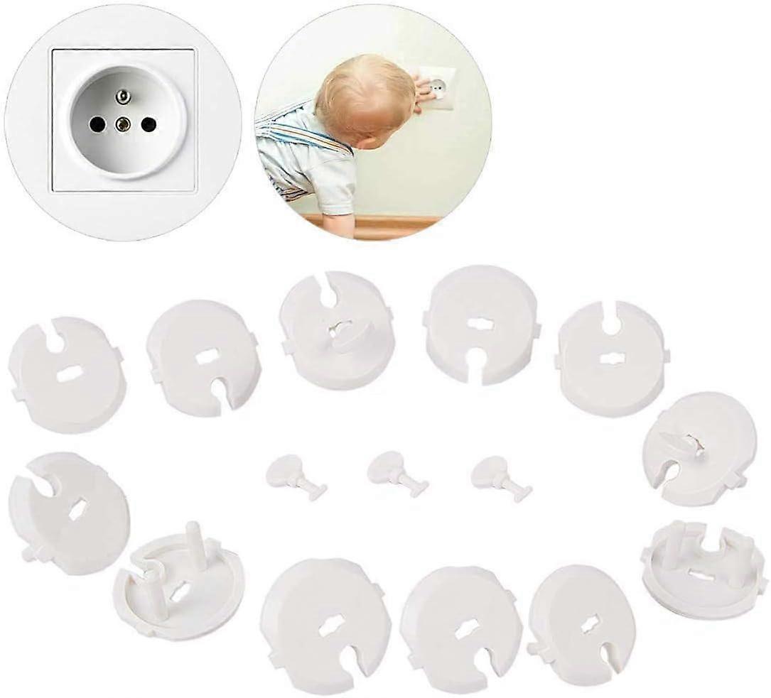 12 Pcs Socket Cover and 3 Pcs Key, Socket Cover for Baby Socket Socket Safety Kit