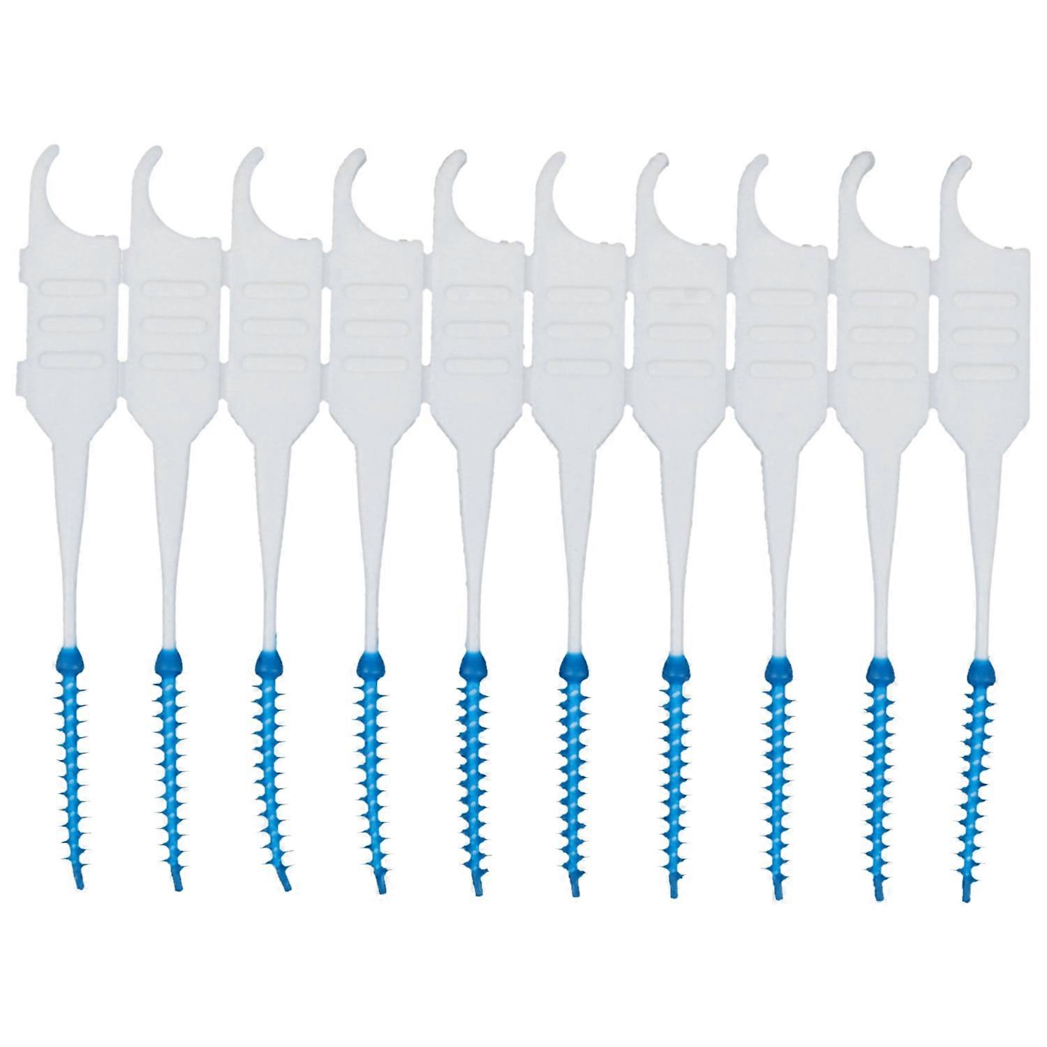 200Pcs/Box Soft Silicone Dental Floss Interdental Brush Disposable Teeth Stick Toothpicks Floss Too