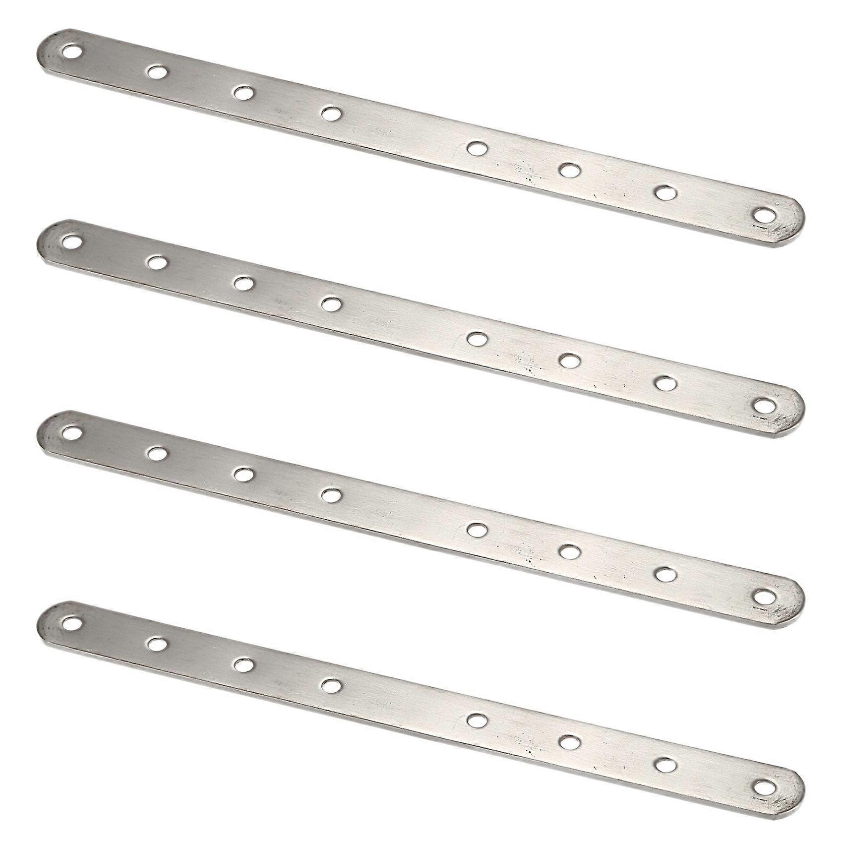 4X Metal 8 Holes Flat Straight Design Corner Brace Angle Bracket 250mm